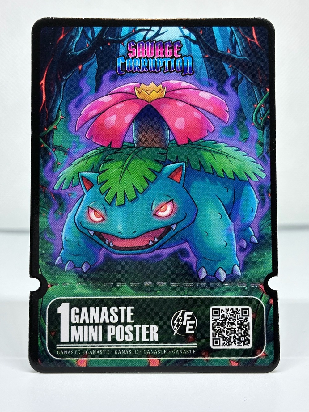 VENUSAUR - 1 GANASTE MINI POSTER - SAVAGE CORRUPTION FLASH EDITION 2026